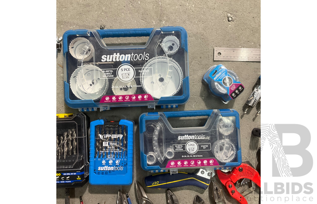 Assorted Tools , Including SUTOON TOOLS, HART, WIHA, IRWIN, TROJAN and More