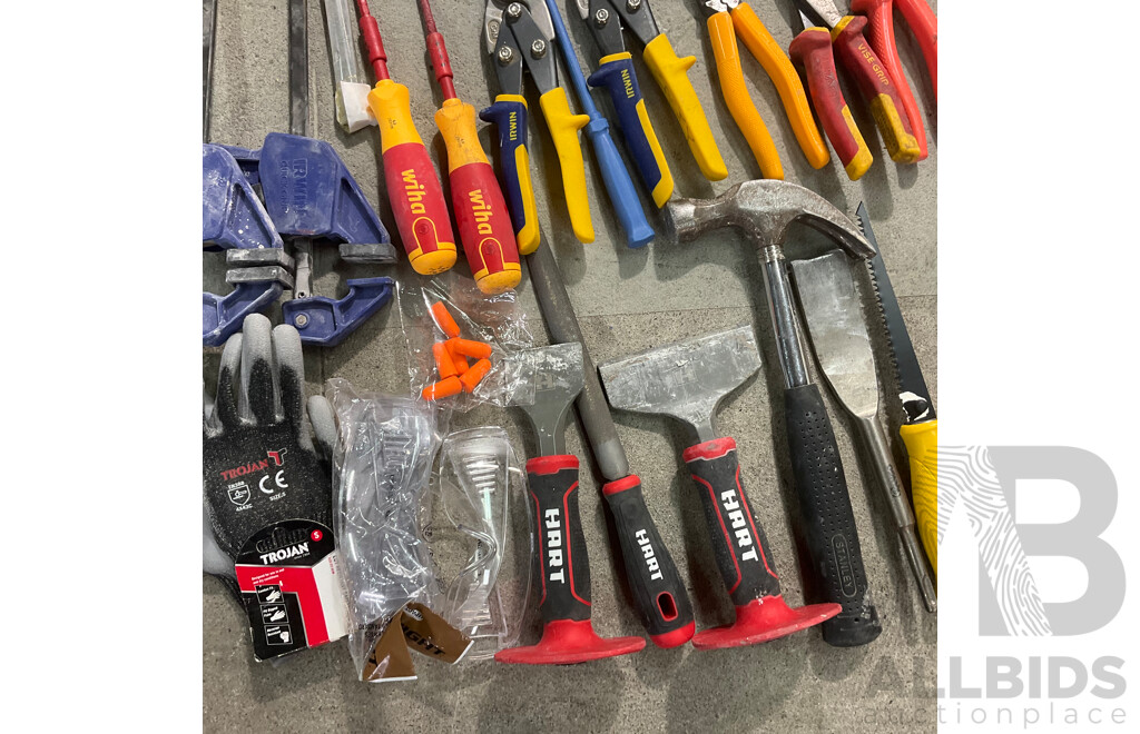 Assorted Tools , Including SUTOON TOOLS, HART, WIHA, IRWIN, TROJAN and More