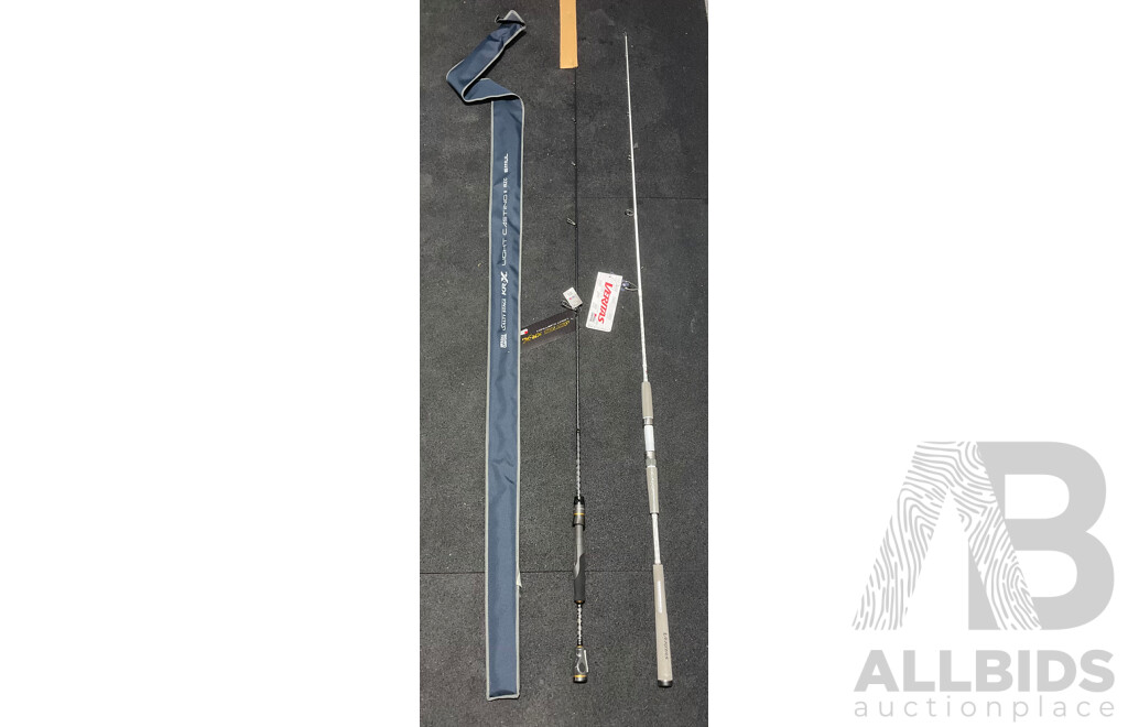 ABU GARCIA Salty Stage KR-X Casting Fishing Rod and Veritas Fishing Rod  - Lot of 2