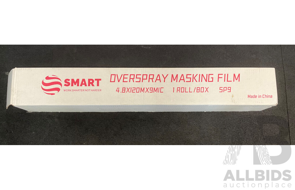 Clear Protective Self-adhering Plastic Film, SMART Overspray Masking Film, Green Hose, Assorted Ratchet Straps and Jumper Cables - Lot of 5