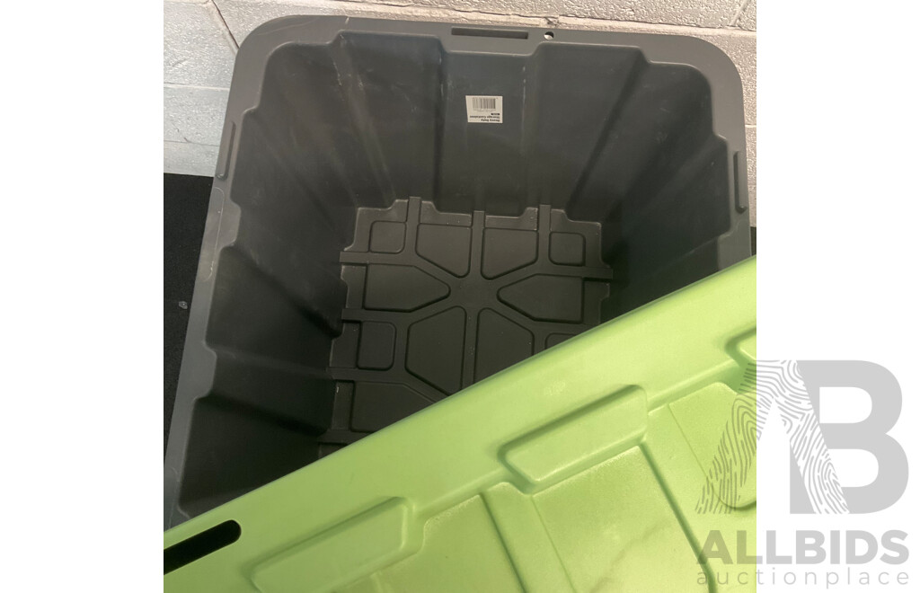 Assorted Painting Accessories, Storage Boxes and Plastic Cups