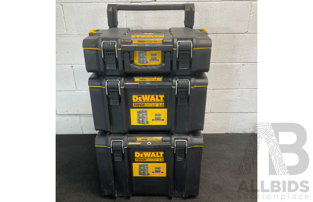 DeWalt ToughtSystem 2.0 Stackable Storage Tool Box System