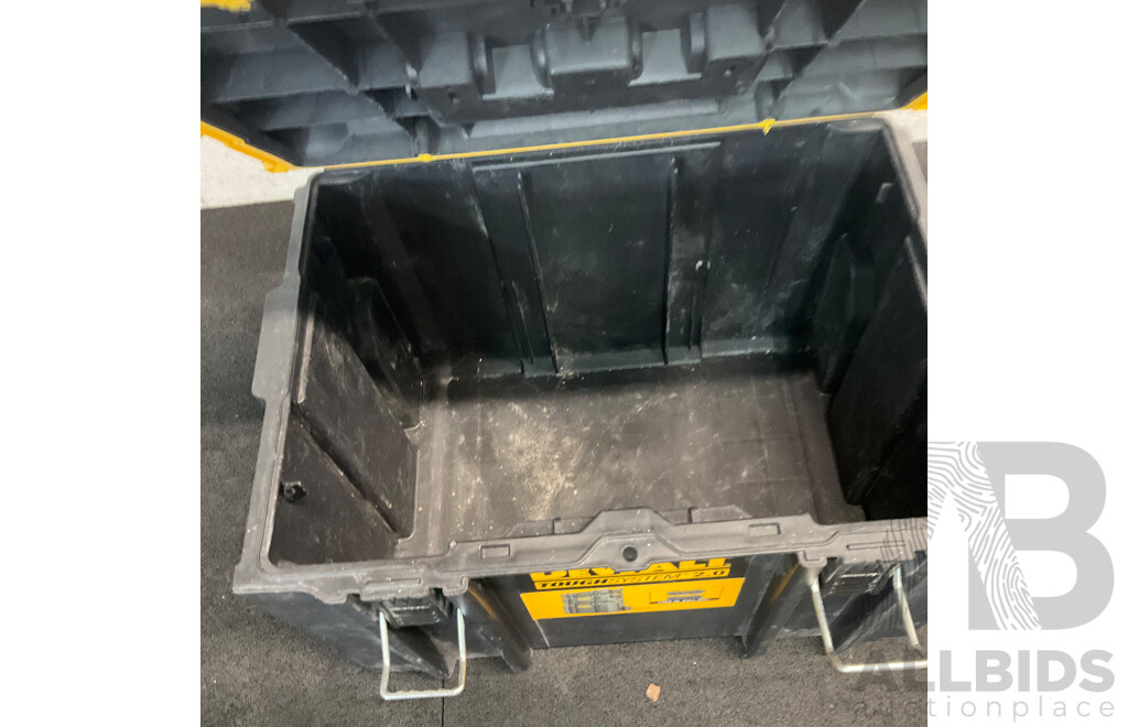 DeWalt ToughtSystem 2.0 Stackable Storage Tool Box System