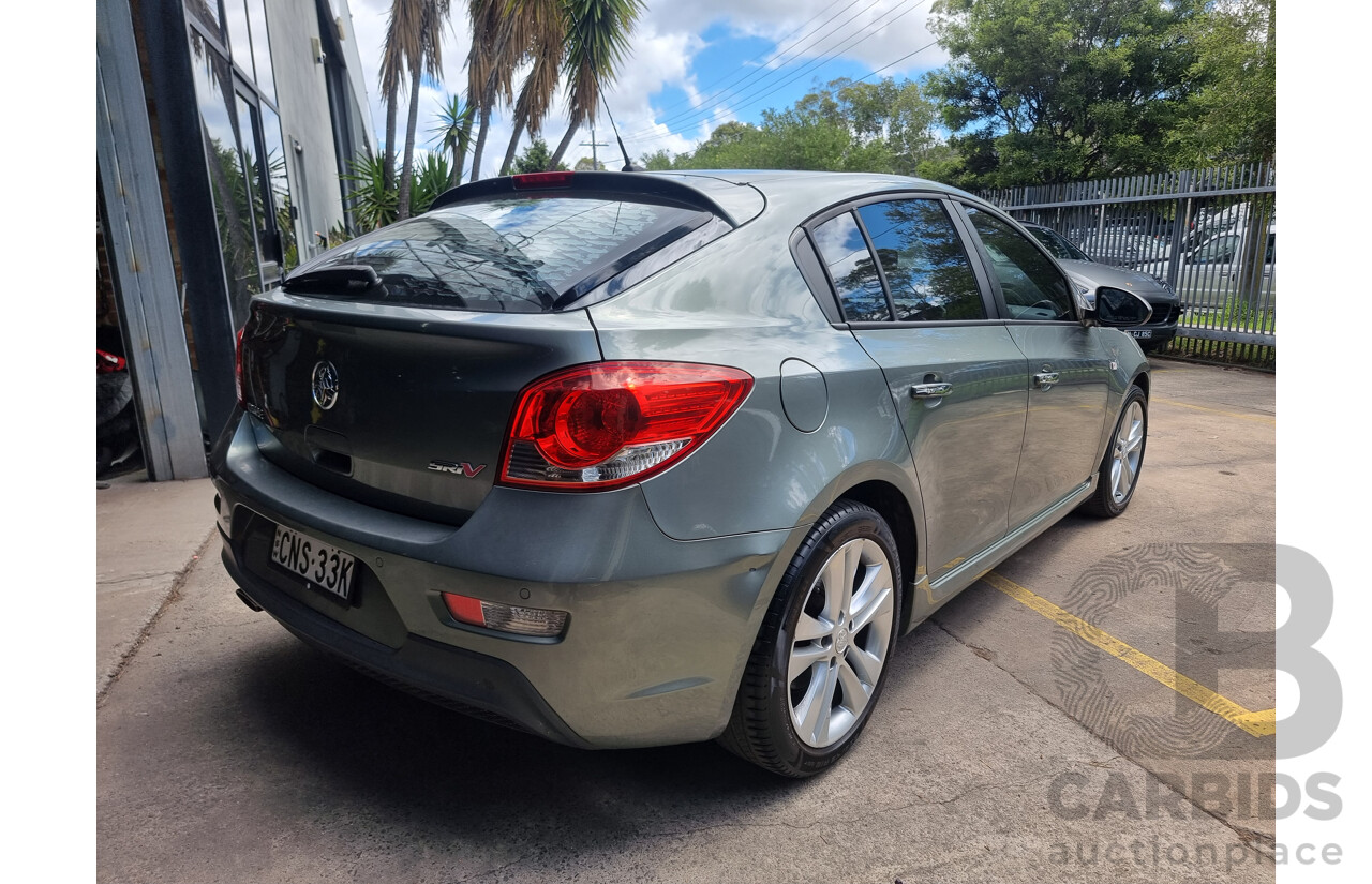 6/2013 Holden Cruze SRi V JH MY14 5d Hatchback Grey Turbo 1.6L