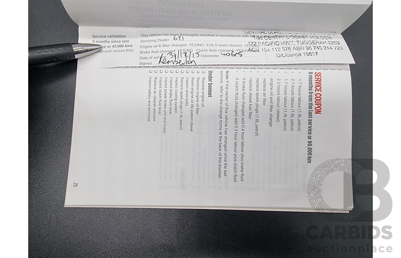 6/2013 Holden Cruze SRi V JH MY14 5d Hatchback Grey Turbo 1.6L