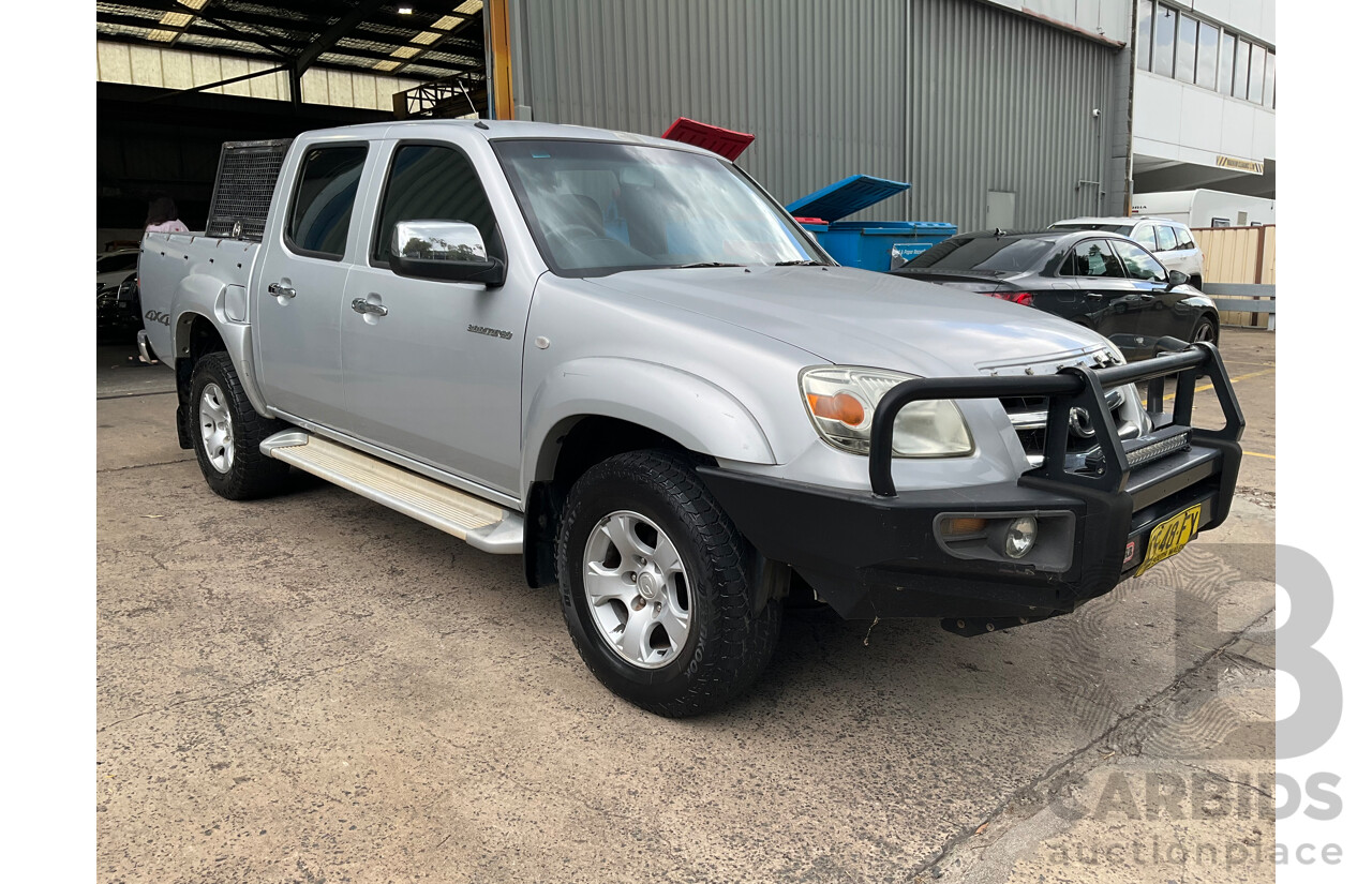 11/2009 Mazda BT50 Boss B3000 SDX (4x4) 09 Upgrade Dual Cab P/Up Gloaming Silver Metallic Turbo Diesel 3.0L