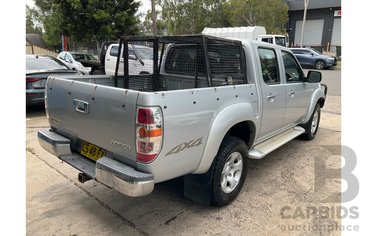 11/2009 Mazda BT50 Boss B3000 SDX (4x4) 09 Upgrade Dual Cab P/Up Gloaming Silver Metallic Turbo Diesel 3.0L