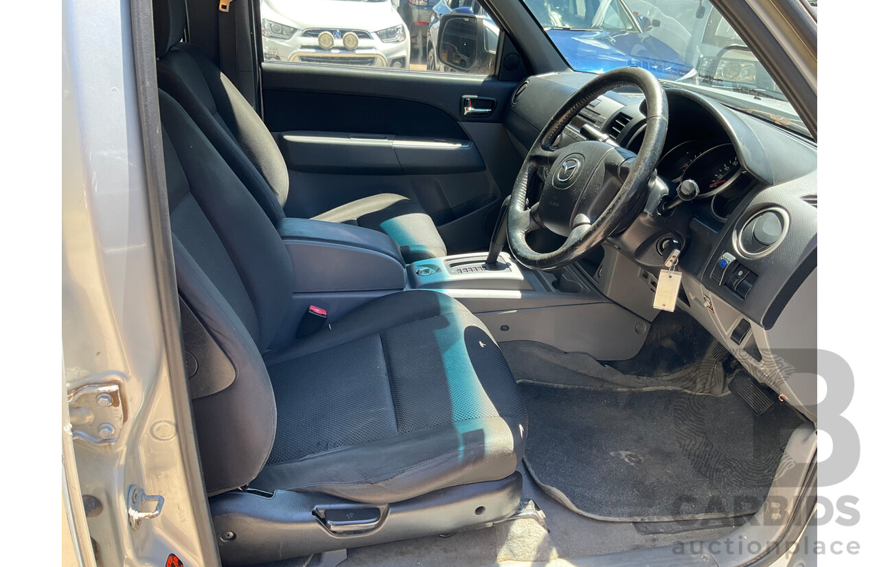 11/2009 Mazda BT50 Boss B3000 SDX (4x4) 09 Upgrade Dual Cab P/Up Gloaming Silver Metallic Turbo Diesel 3.0L