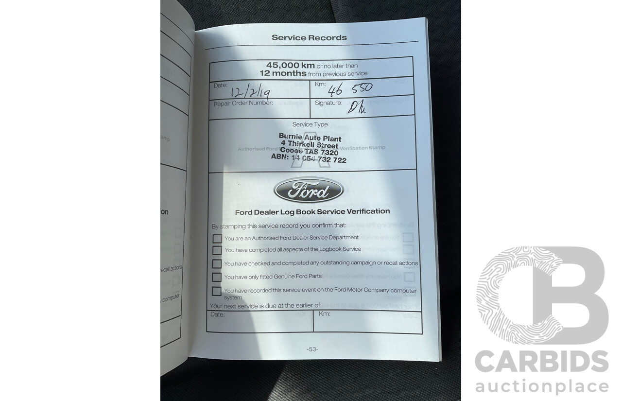 08/2017 Ford Escape Ambiente ZG 4D Wagon Lightning Blue Metallic Turbo 1.5L