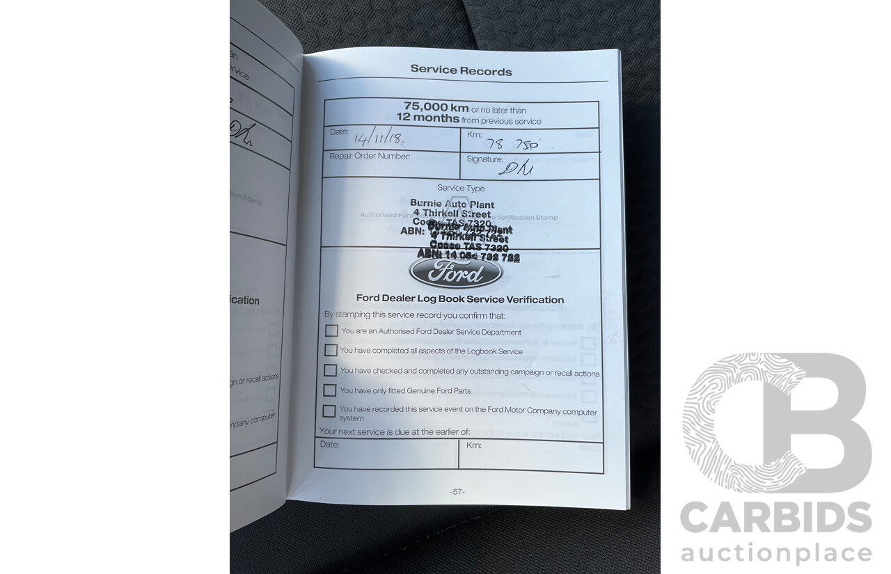 08/2017 Ford Escape Ambiente ZG 4D Wagon Lightning Blue Metallic Turbo 1.5L