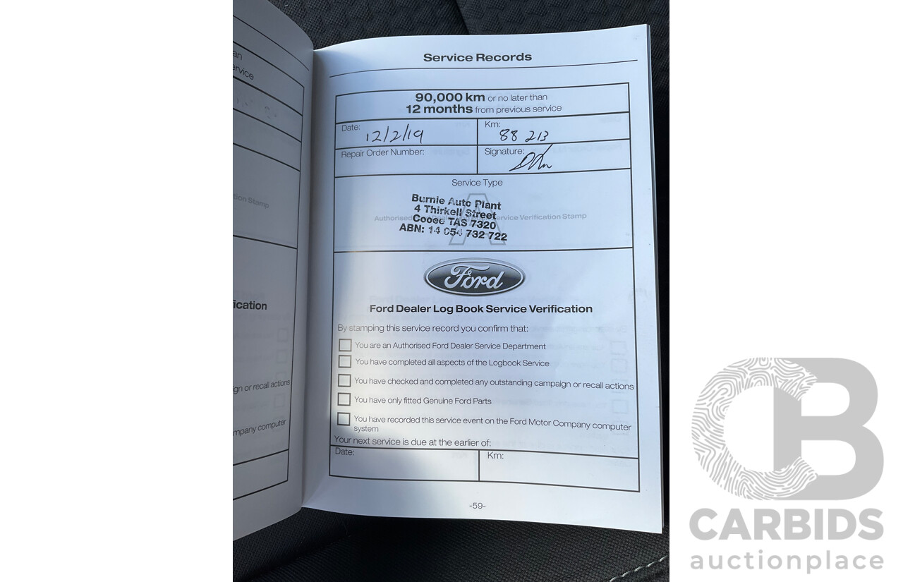 08/2017 Ford Escape Ambiente ZG 4D Wagon Lightning Blue Metallic Turbo 1.5L