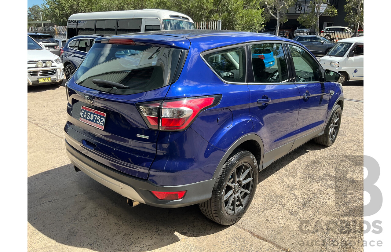 08/2017 Ford Escape Ambiente ZG 4D Wagon Lightning Blue Metallic Turbo 1.5L