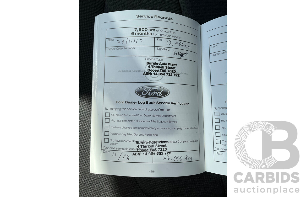 08/2017 Ford Escape Ambiente ZG 4D Wagon Lightning Blue Metallic Turbo 1.5L