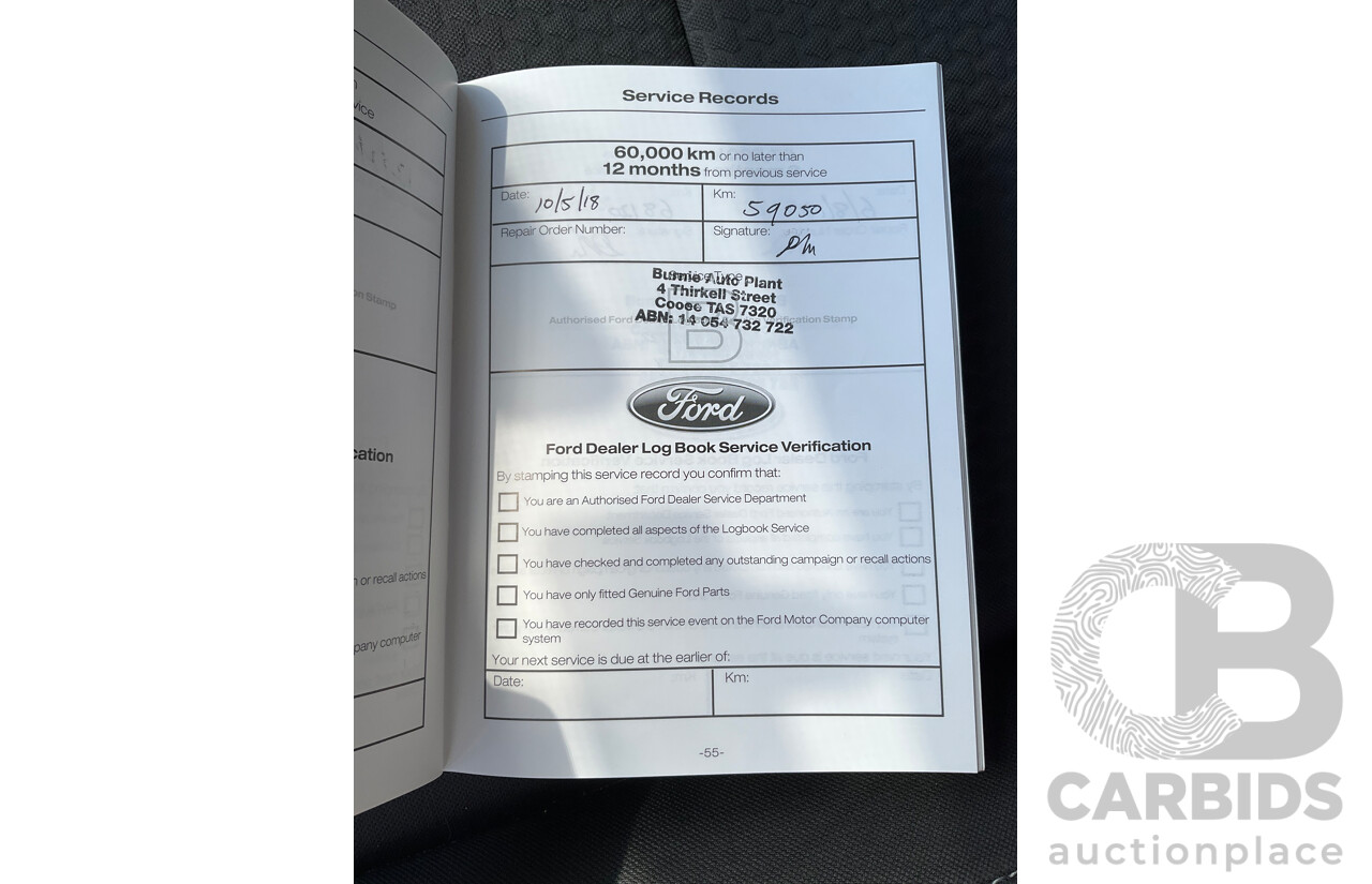 08/2017 Ford Escape Ambiente ZG 4D Wagon Lightning Blue Metallic Turbo 1.5L