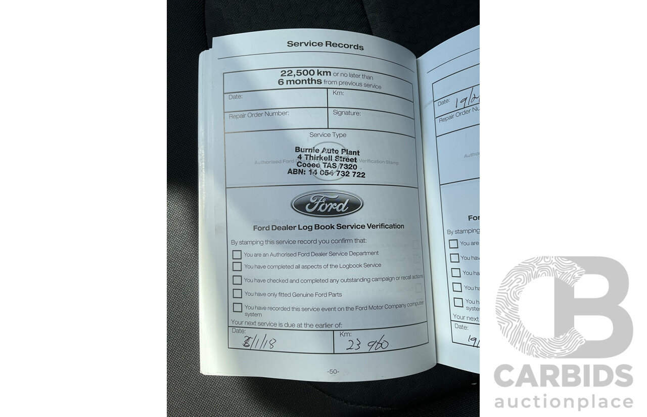 08/2017 Ford Escape Ambiente ZG 4D Wagon Lightning Blue Metallic Turbo 1.5L