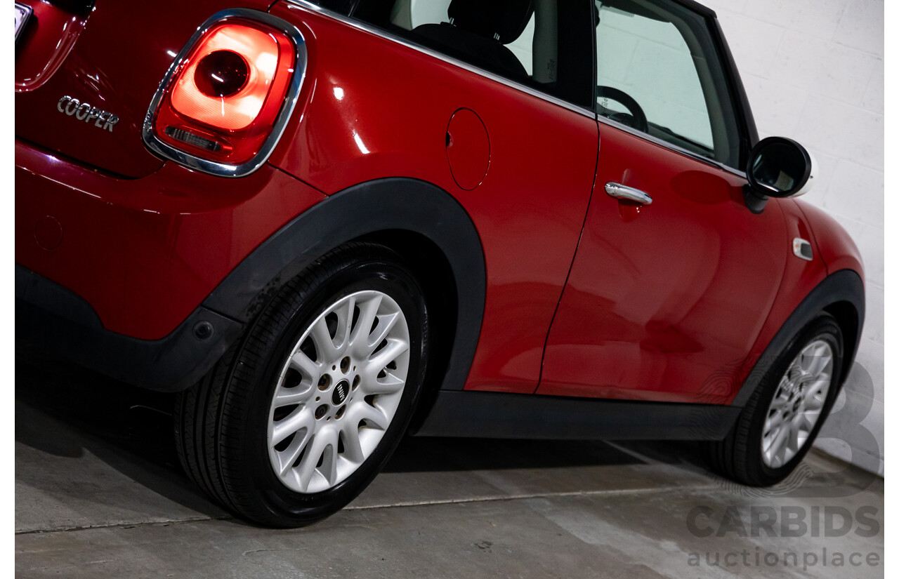 06/2016 Mini Cooper 3d Hatch (FWD) F56 3d Hatchback Blazing Red Metallic/White Roof Turbo 1.5L