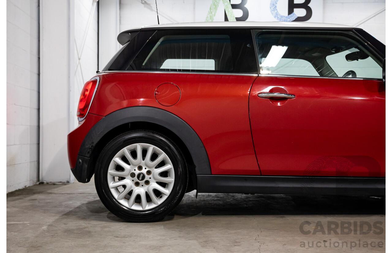 06/2016 Mini Cooper 3d Hatch (FWD) F56 3d Hatchback Blazing Red Metallic/White Roof Turbo 1.5L