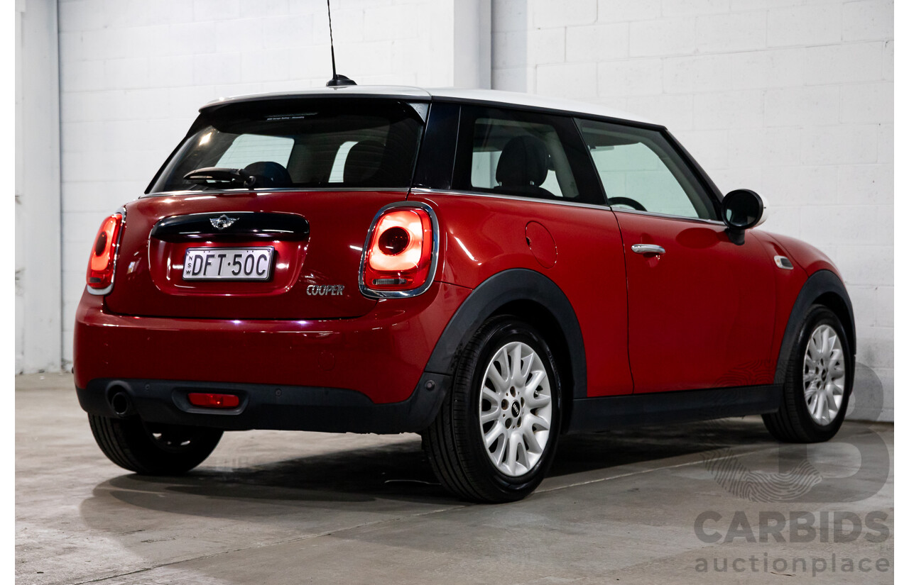 06/2016 Mini Cooper 3d Hatch (FWD) F56 3d Hatchback Blazing Red Metallic/White Roof Turbo 1.5L