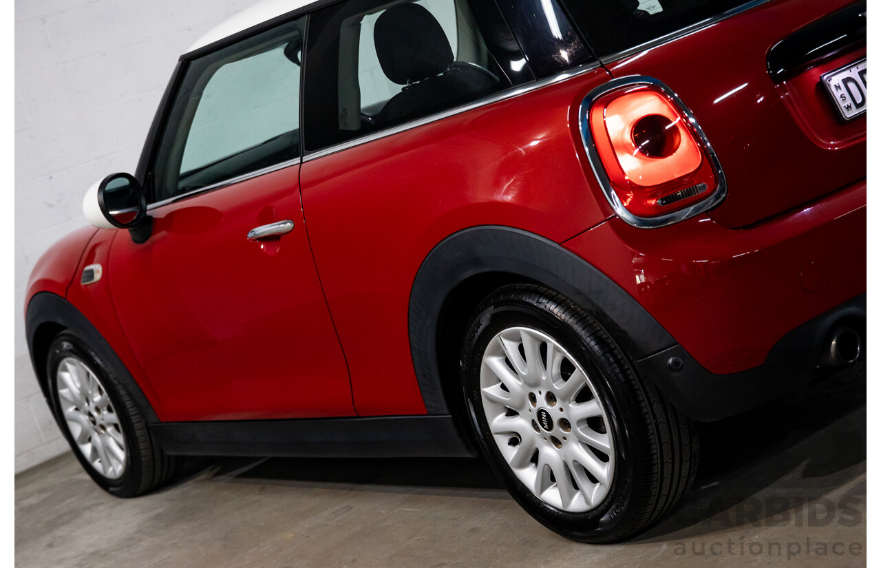 06/2016 Mini Cooper 3d Hatch (FWD) F56 3d Hatchback Blazing Red Metallic/White Roof Turbo 1.5L