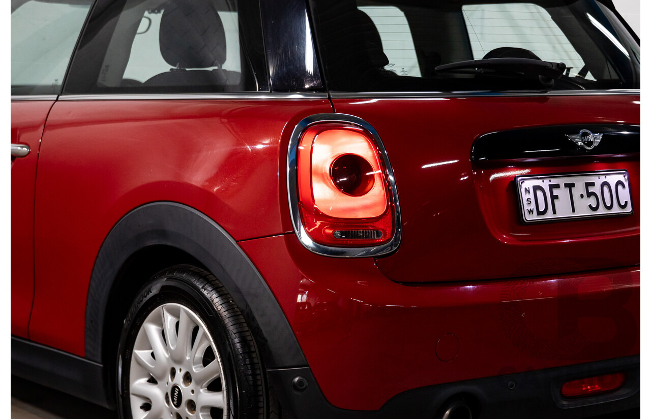06/2016 Mini Cooper 3d Hatch (FWD) F56 3d Hatchback Blazing Red Metallic/White Roof Turbo 1.5L