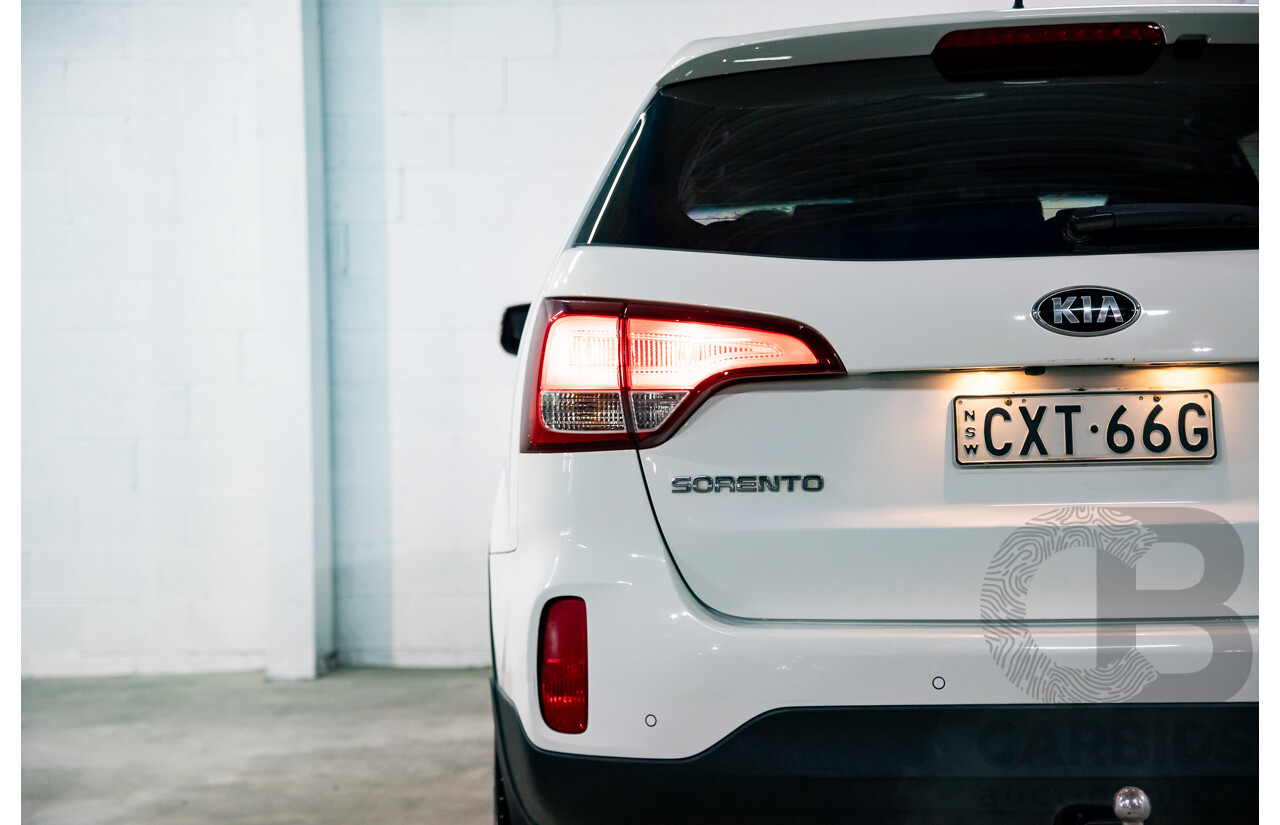 11/2014 Kia Sorento Si (4x2) XM MY14 4d Wagon Clear White V6 3.5L