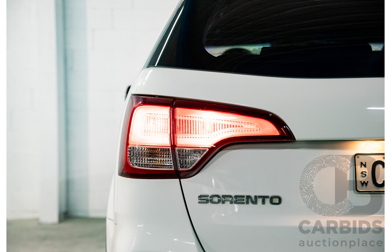 11/2014 Kia Sorento Si (4x2) XM MY14 4d Wagon Clear White V6 3.5L