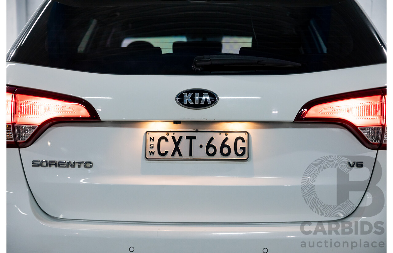 11/2014 Kia Sorento Si (4x2) XM MY14 4d Wagon Clear White V6 3.5L