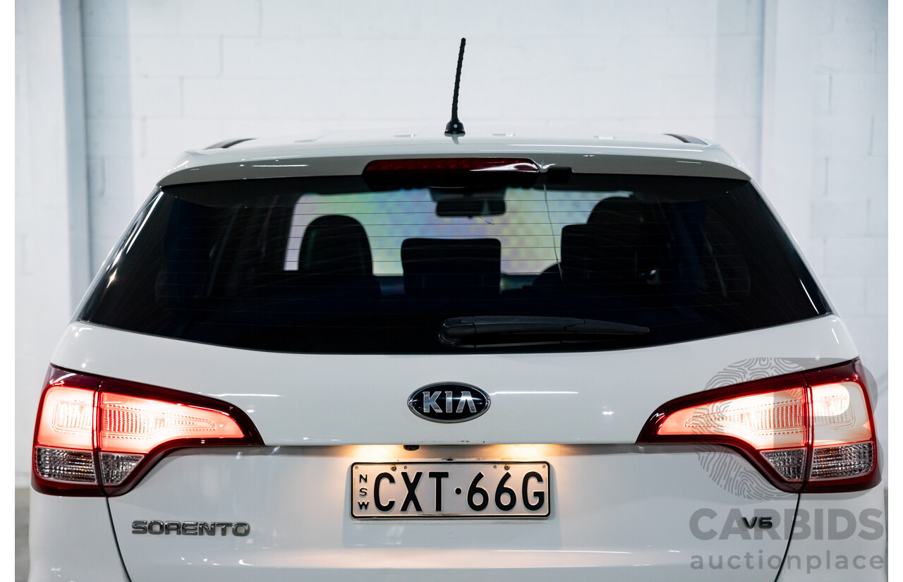 11/2014 Kia Sorento Si (4x2) XM MY14 4d Wagon Clear White V6 3.5L