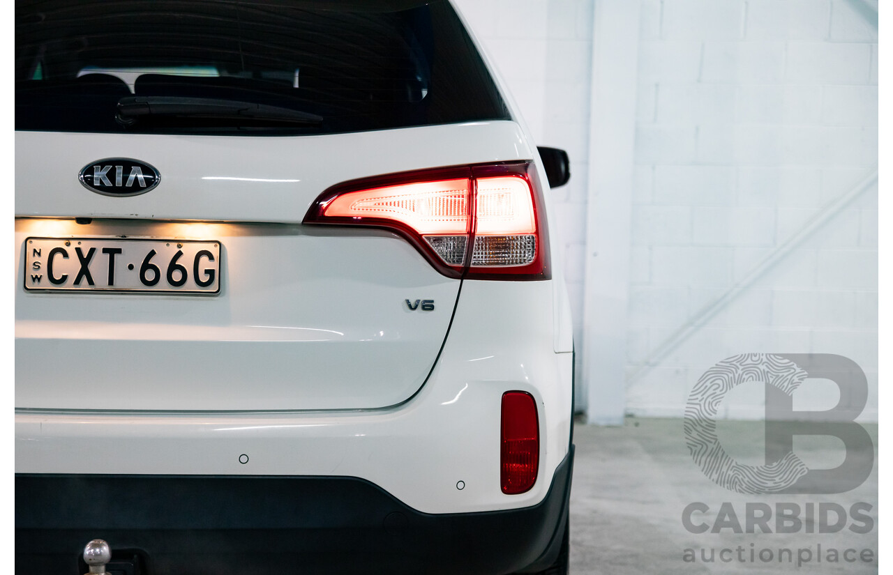 11/2014 Kia Sorento Si (4x2) XM MY14 4d Wagon Clear White V6 3.5L