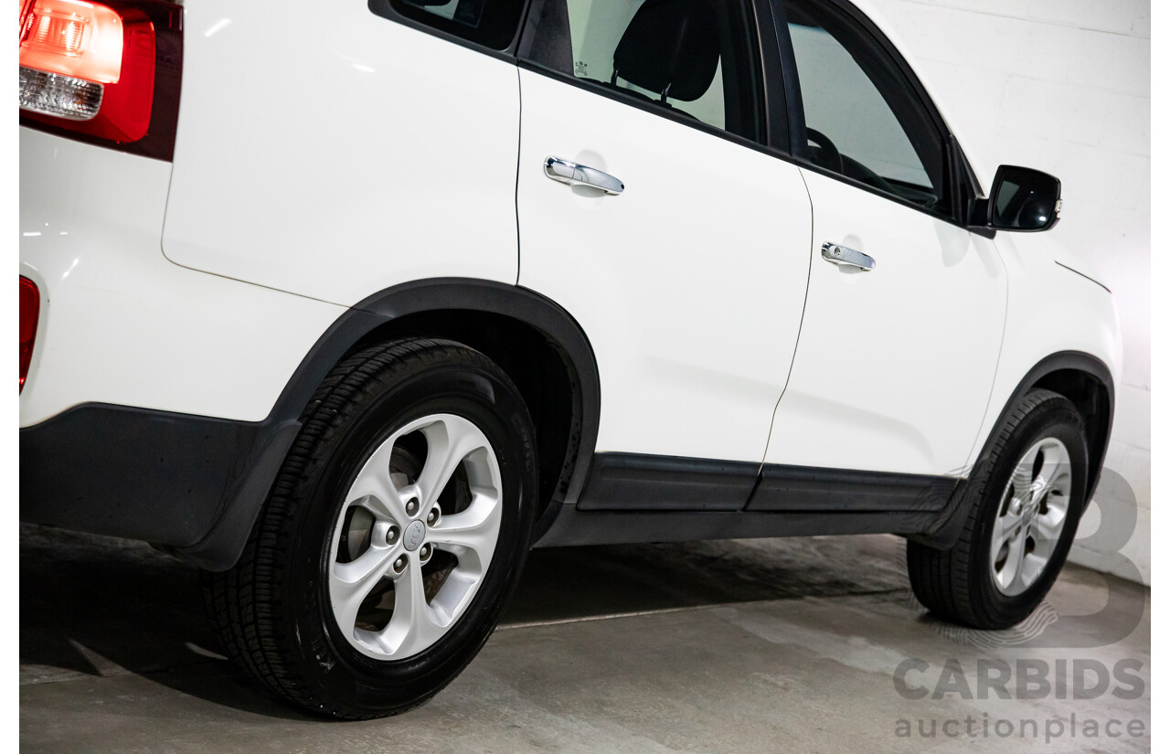 11/2014 Kia Sorento Si (4x2) XM MY14 4d Wagon Clear White V6 3.5L