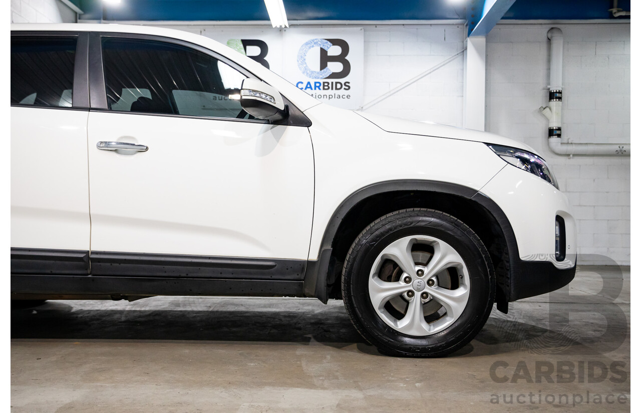 11/2014 Kia Sorento Si (4x2) XM MY14 4d Wagon Clear White V6 3.5L