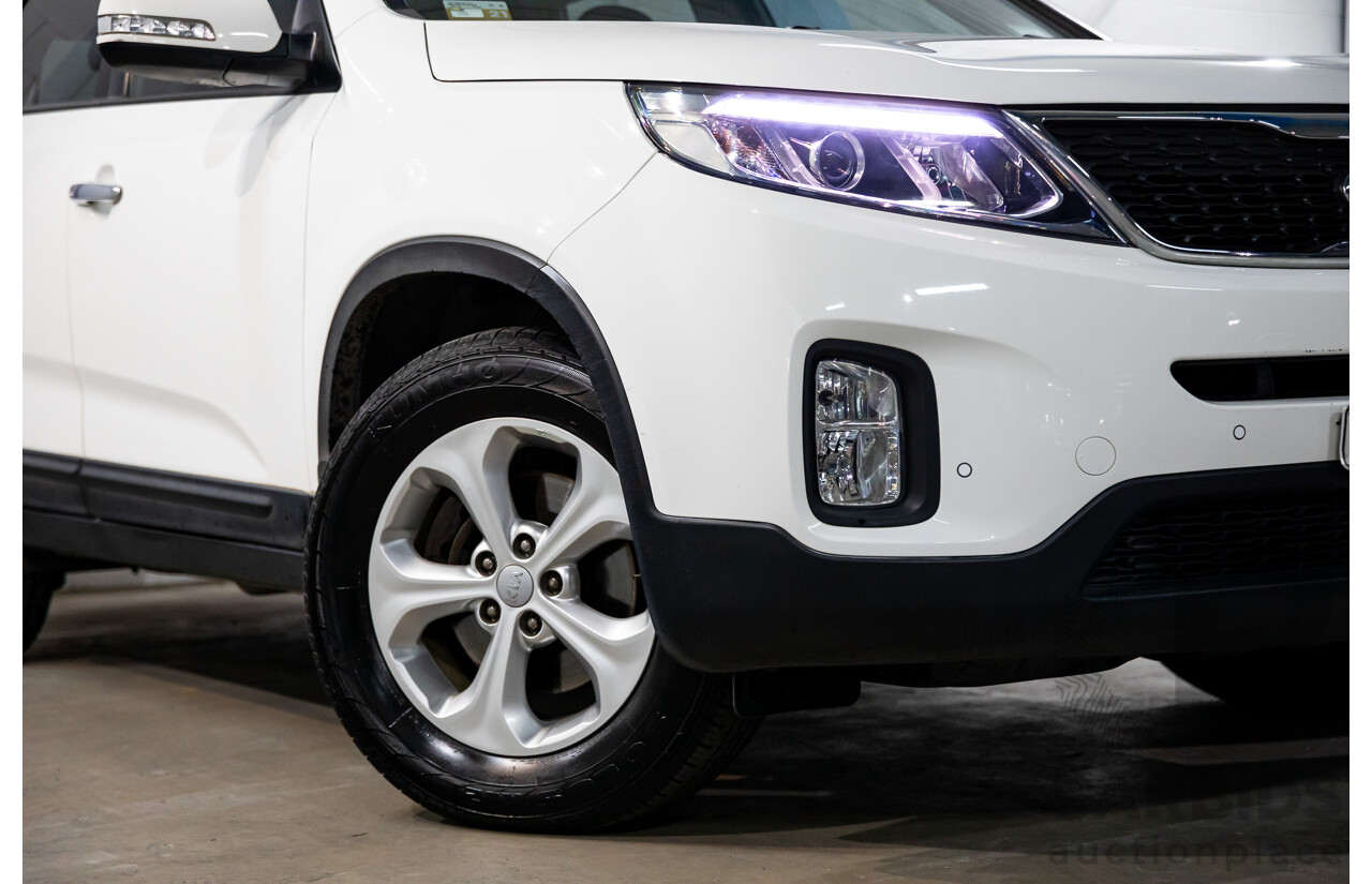 11/2014 Kia Sorento Si (4x2) XM MY14 4d Wagon Clear White V6 3.5L