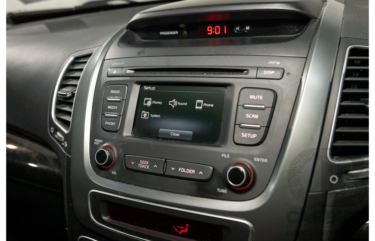 11/2014 Kia Sorento Si (4x2) XM MY14 4d Wagon Clear White V6 3.5L