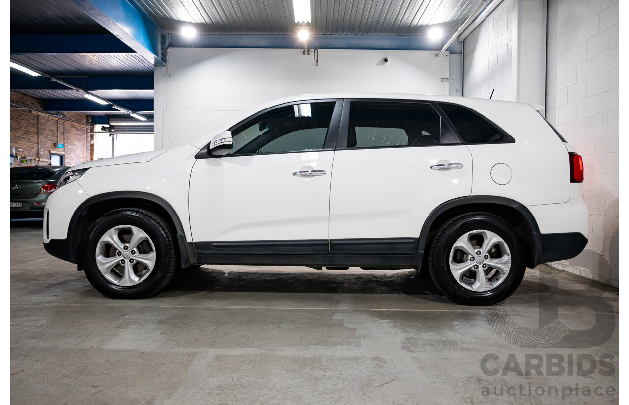 11/2014 Kia Sorento Si (4x2) XM MY14 4d Wagon Clear White V6 3.5L - 7 Seater