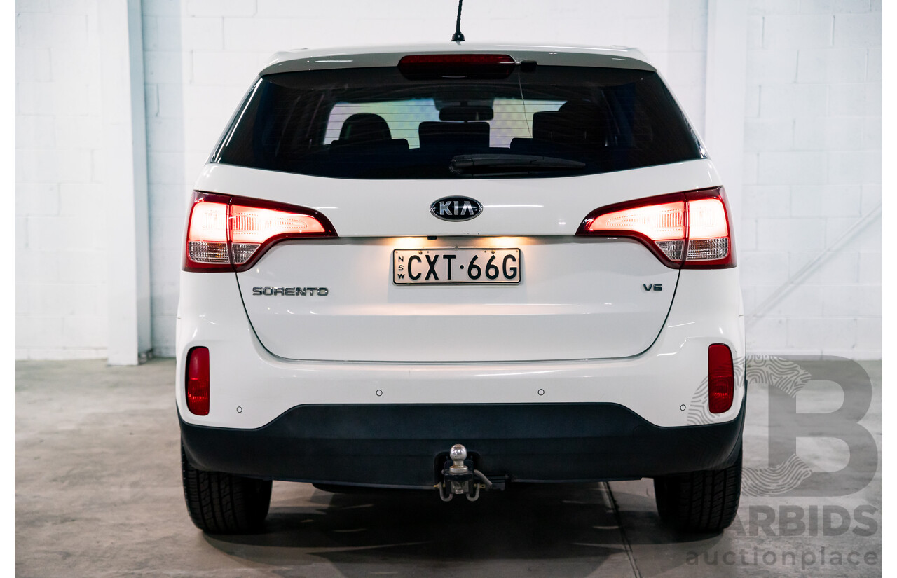11/2014 Kia Sorento Si (4x2) XM MY14 4d Wagon Clear White V6 3.5L - 7 Seater