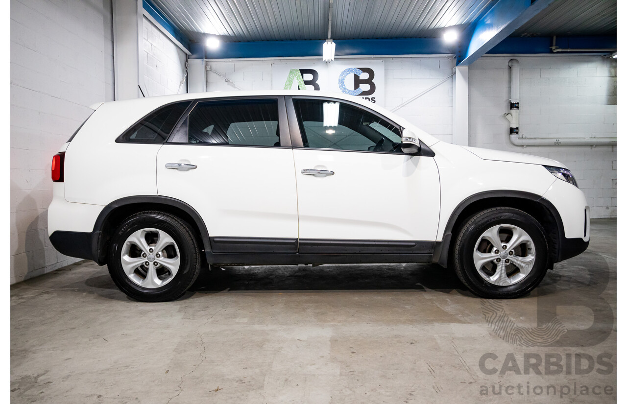 11/2014 Kia Sorento Si (4x2) XM MY14 4d Wagon Clear White V6 3.5L - 7 Seater