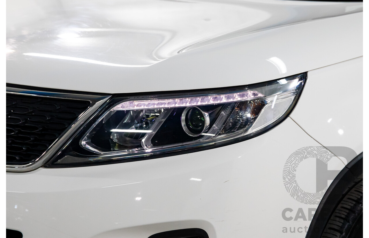 11/2014 Kia Sorento Si (4x2) XM MY14 4d Wagon Clear White V6 3.5L - 7 Seater