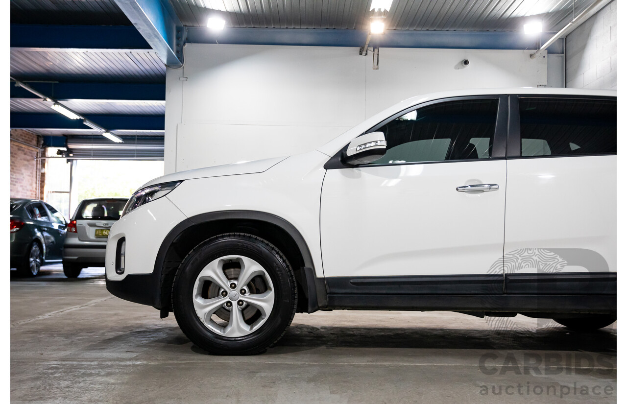 11/2014 Kia Sorento Si (4x2) XM MY14 4d Wagon Clear White V6 3.5L - 7 Seater