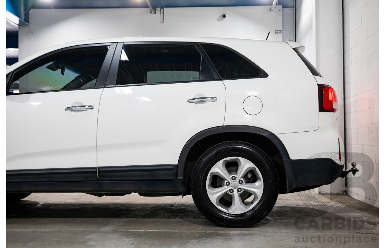 11/2014 Kia Sorento Si (4x2) XM MY14 4d Wagon Clear White V6 3.5L - 7 Seater