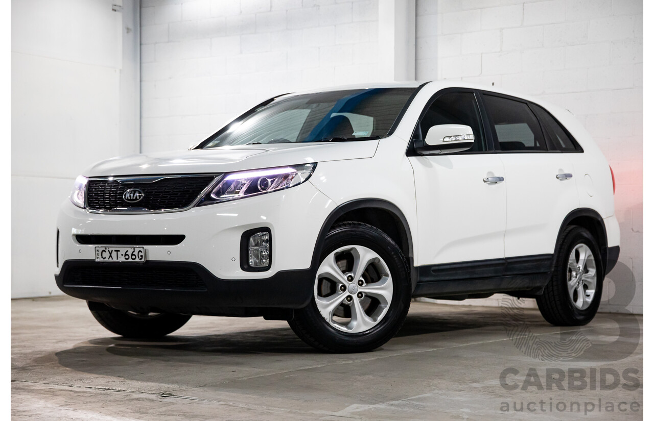 11/2014 Kia Sorento Si (4x2) XM MY14 4d Wagon Clear White V6 3.5L