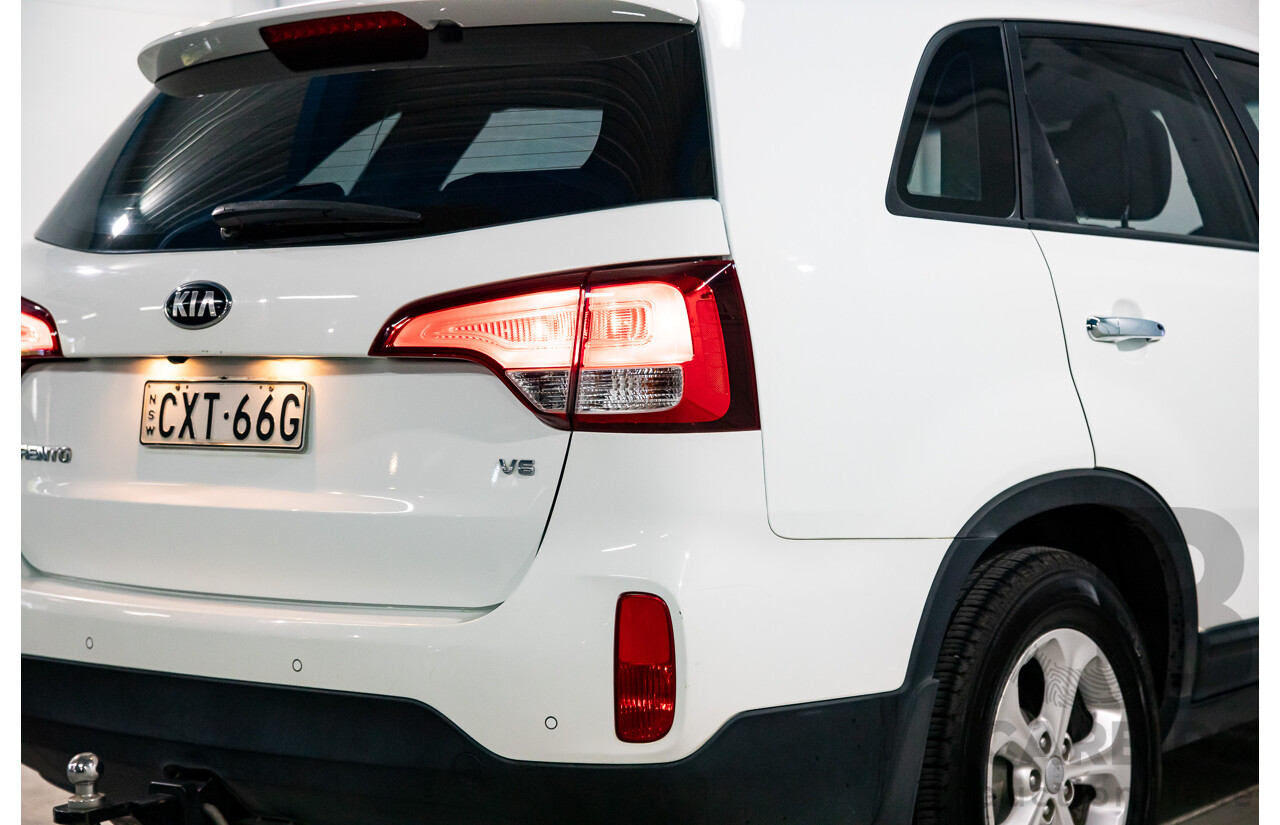 11/2014 Kia Sorento Si (4x2) XM MY14 4d Wagon Clear White V6 3.5L - 7 Seater