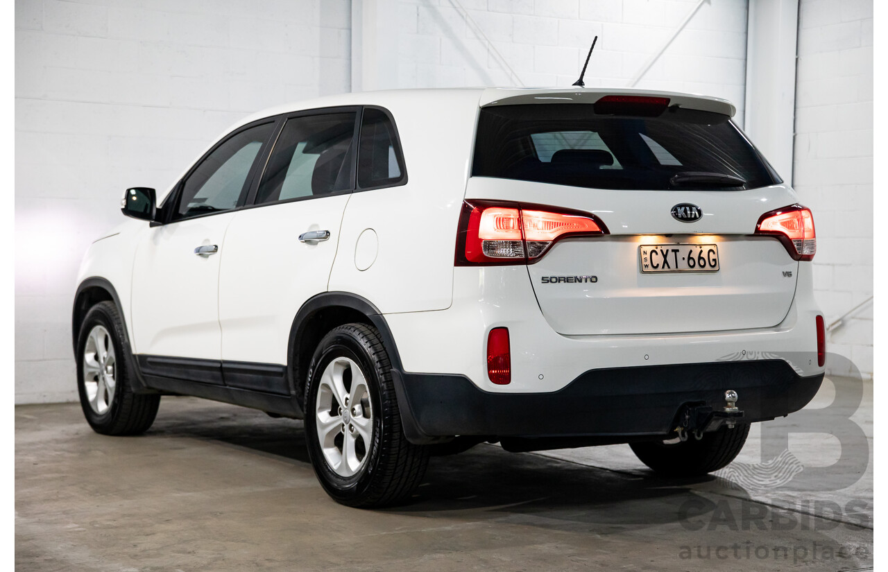 11/2014 Kia Sorento Si (4x2) XM MY14 4d Wagon Clear White V6 3.5L