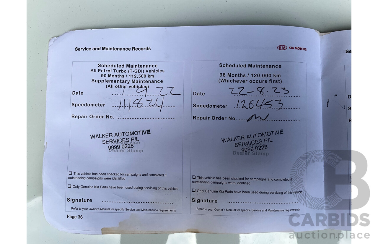 11/2014 Kia Sorento Si (4x2) XM MY14 4d Wagon Clear White V6 3.5L - 7 Seater