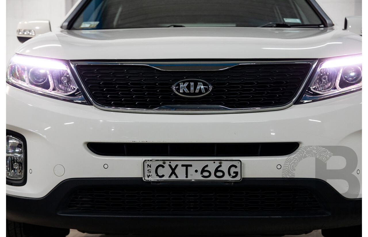 11/2014 Kia Sorento Si (4x2) XM MY14 4d Wagon Clear White V6 3.5L