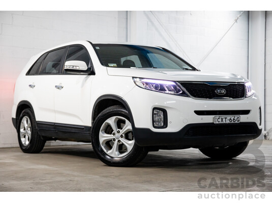 11/2014 Kia Sorento Si (4x2) XM MY14 4d Wagon Clear White V6 3.5L - 7 Seater