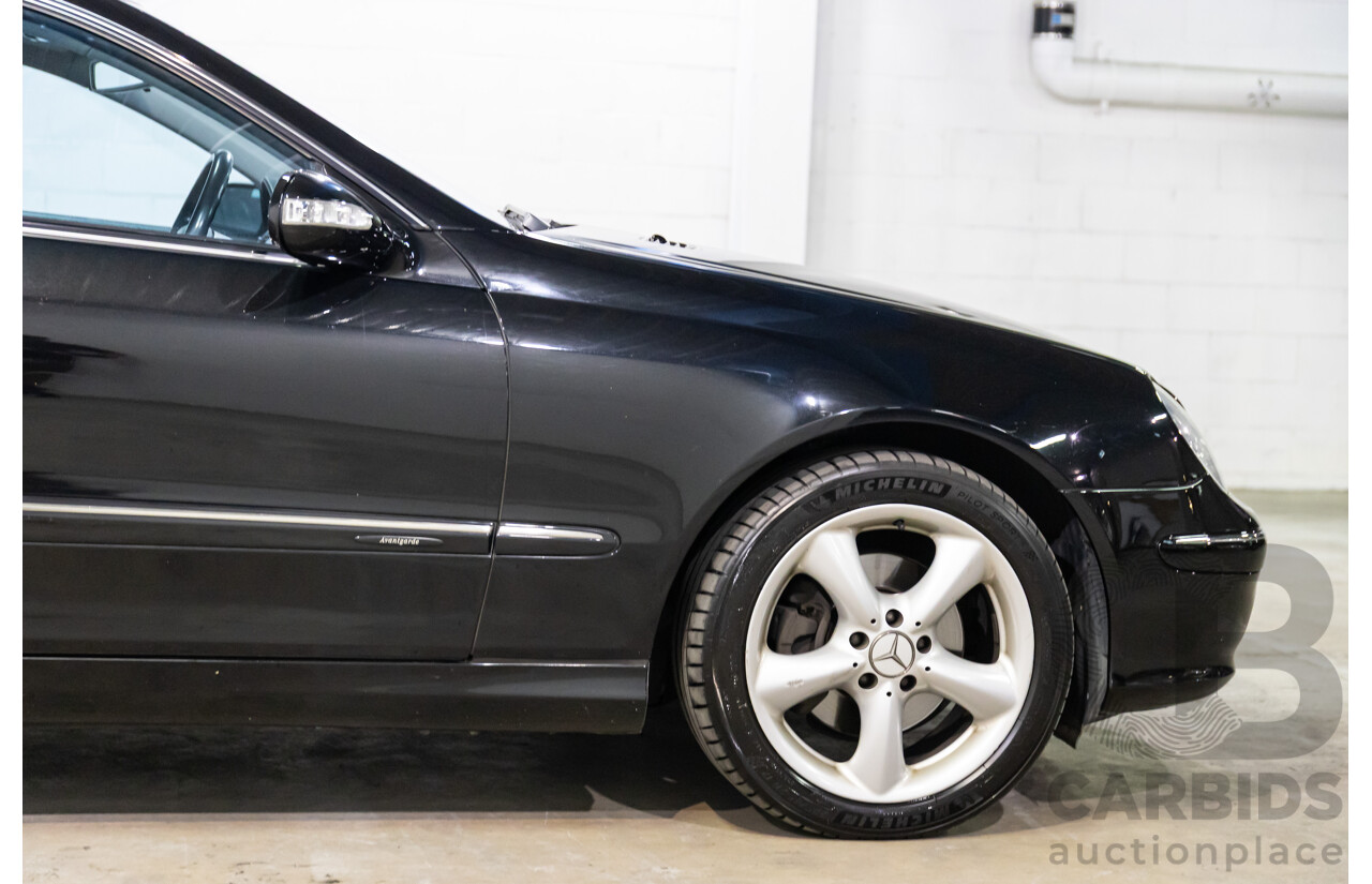 5/2003 Mercedes-Benz Clk320 Avantgarde C209 2d Coupe Obsidian Black Metallic V6 3.2L