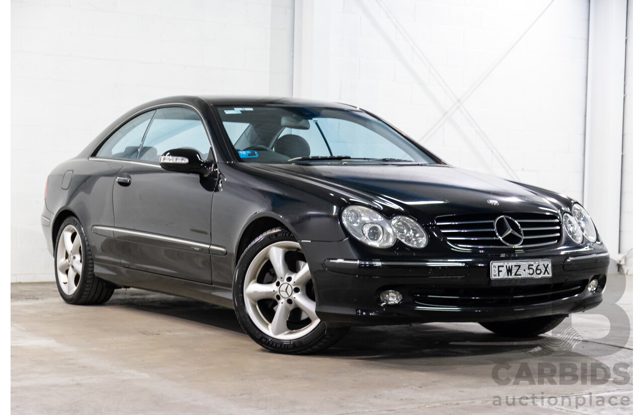 5/2003 Mercedes-Benz Clk320 Avantgarde C209 2d Coupe Obsidian Black Metallic V6 3.2L