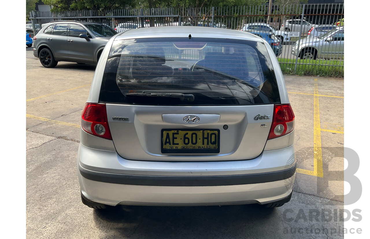 1/2005 Hyundai Getz GL TB 5d Hatchback Silver 1.5L