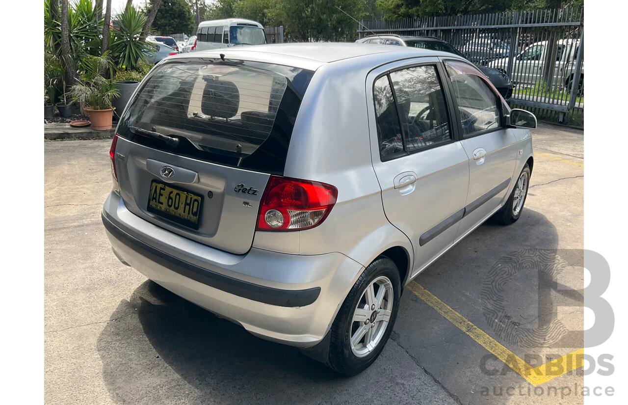 1/2005 Hyundai Getz GL TB 5d Hatchback Silver 1.5L