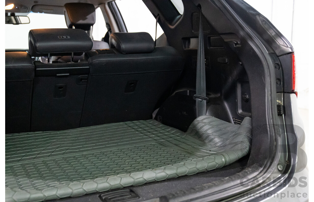 01/2015 Hyundai Santa Fe Elite CRDi (AWD) DM MY15 4D Wagon Titanium Silver Turbo Diesel 2.2L - 7 Seats